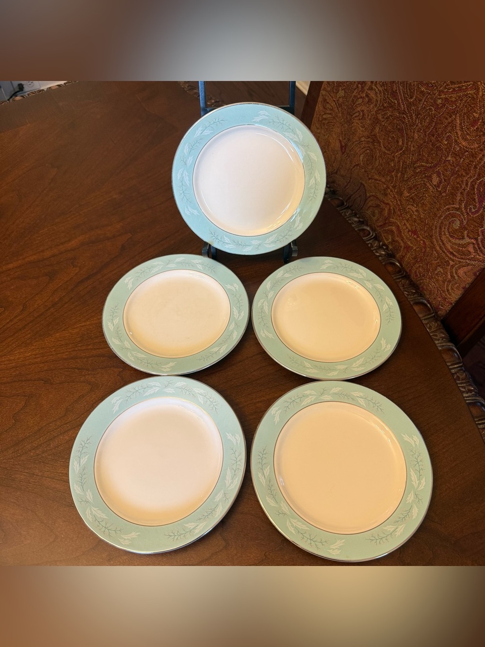Vintage Homer Laughlin Cavalier Eggshell Romance 7.25” Salad Plates - Set of 5